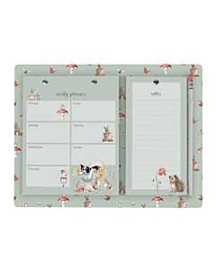Wrendale Designs 'Garden Friends' Garden Animal Weekly & Shopping Planner Pad